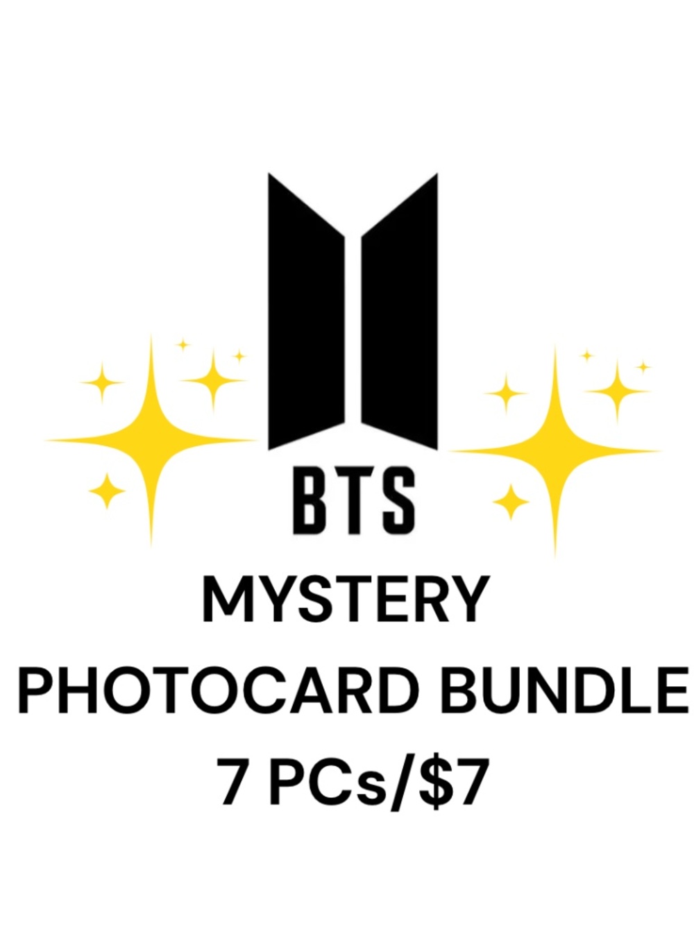 (7pcs) 7/$7 BTS PHOTOCARD MYSTERY BUNDLE